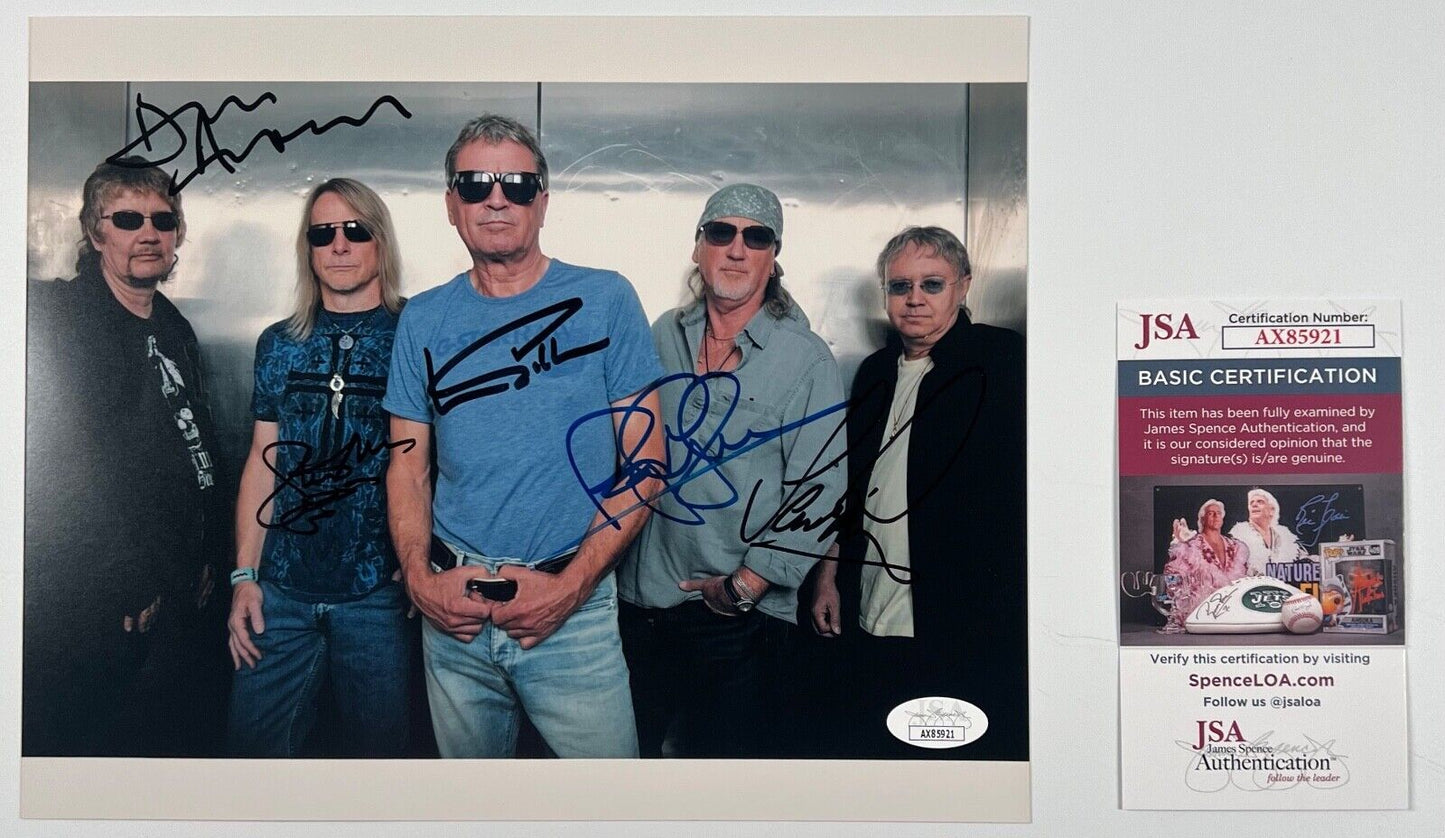 Deep Purple JSA Signed Autograph 8 x 10 photo