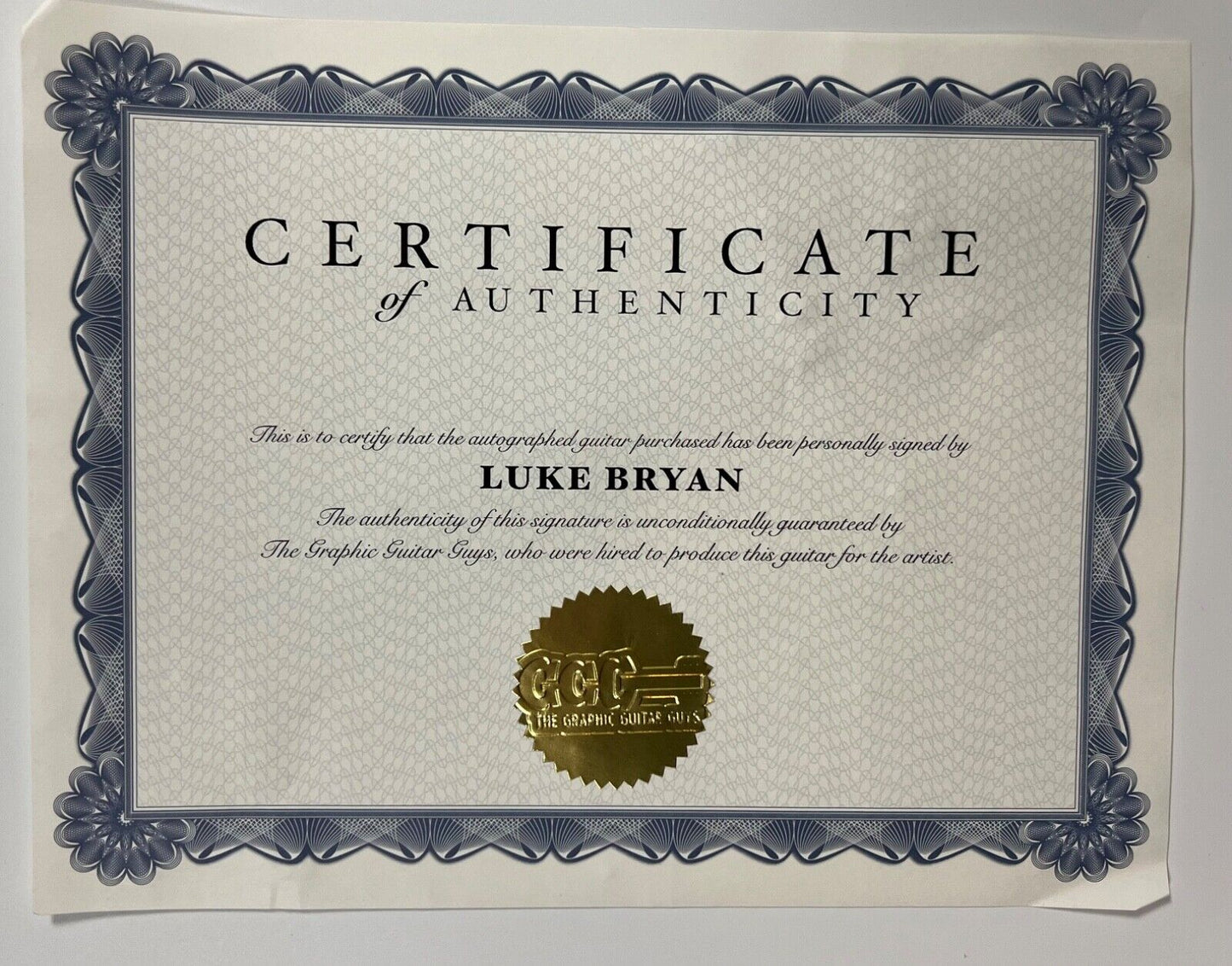 Luke Bryan JSA Signed Autograph Acoustic Guitar