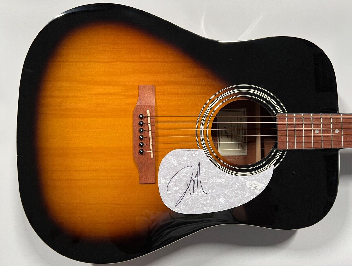 Parker McCollum JSA Autograph Signed Guitar Epiphone Acoustic