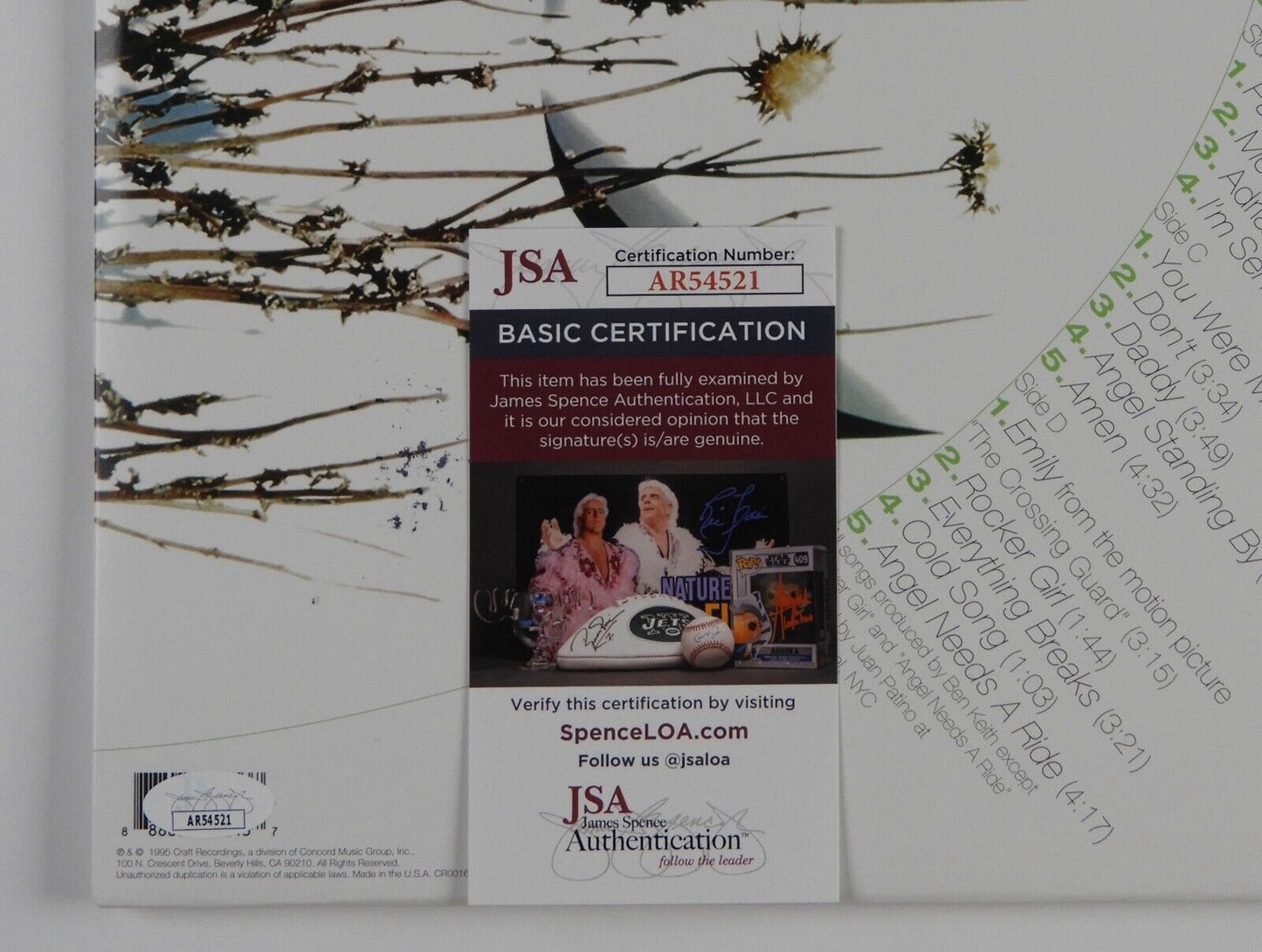 Jewel JSA Signed Autograph Record Album Pieces Of You Vinyl