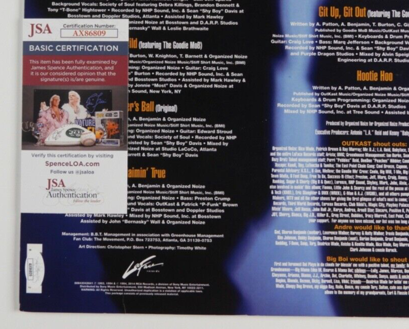 Andre 3000 JSA Signed Autograph Record Album Vinyl Outkast