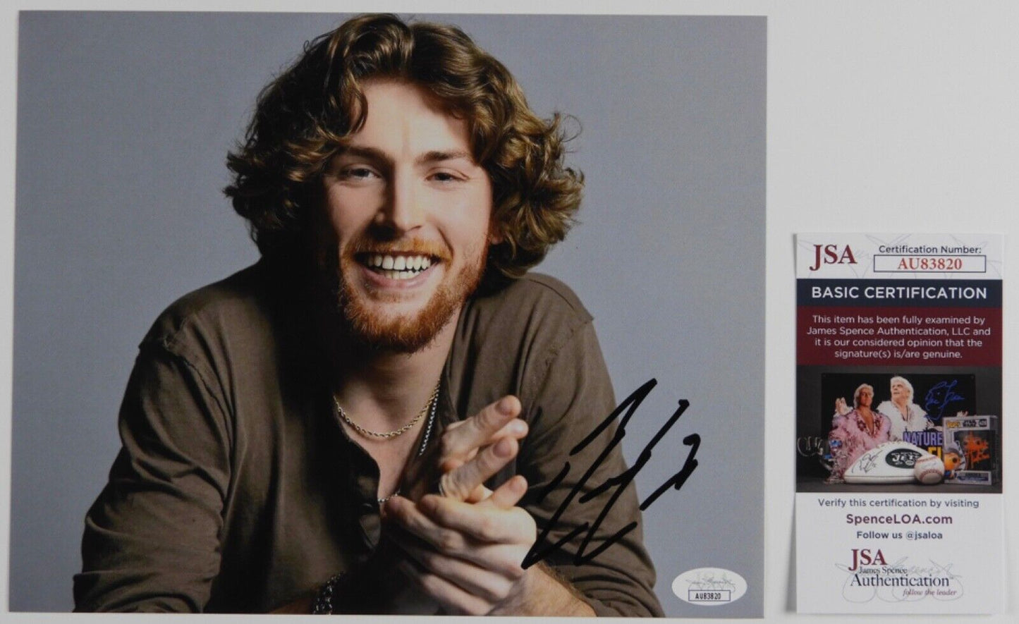 Bailey Zimmerman JSA Signed Autograph 8 x 10 Photo Country Music Star
