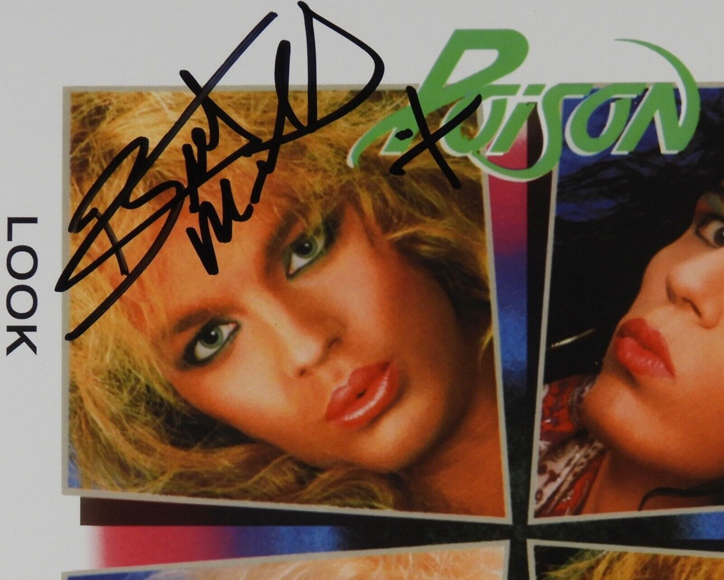 Poison Bret Michaels JSA Signed Autograph Album Record Vinyl Look What The Cat