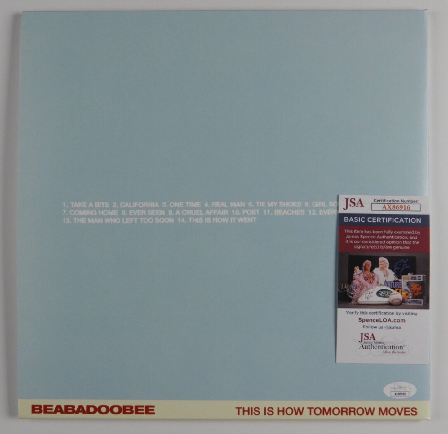 Beabadoobee JSA Signed Autograph Record Album Vinyl This Is How Tomorrow Moves