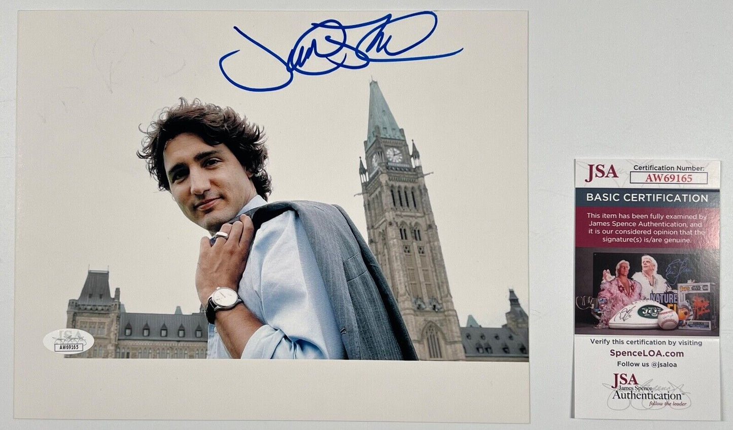 Justin Trudeau JSA Signed Autograph 8 x 10 photo