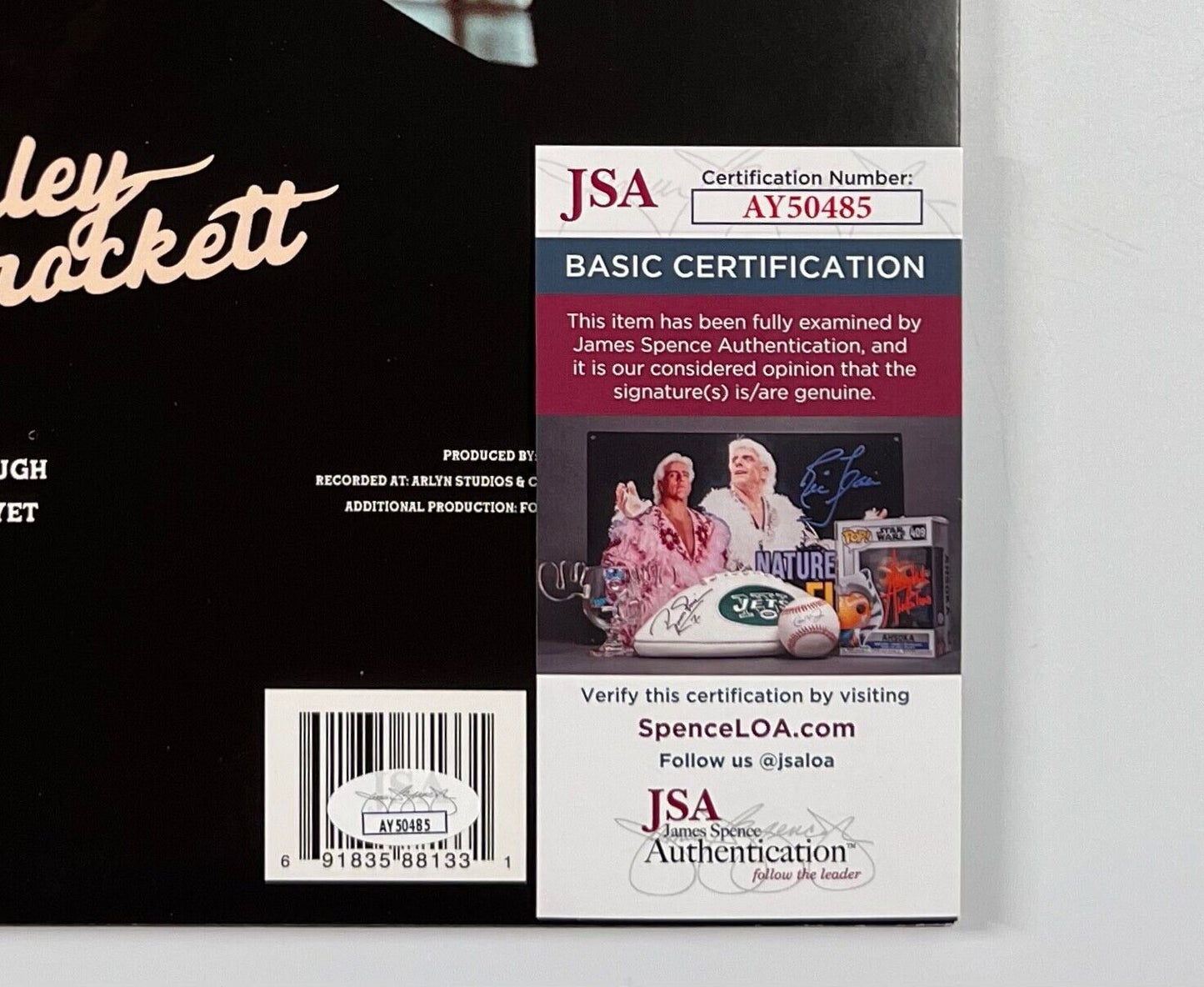 Charley Crockett JSA Signed Autograph Record Album $10 Cowboy