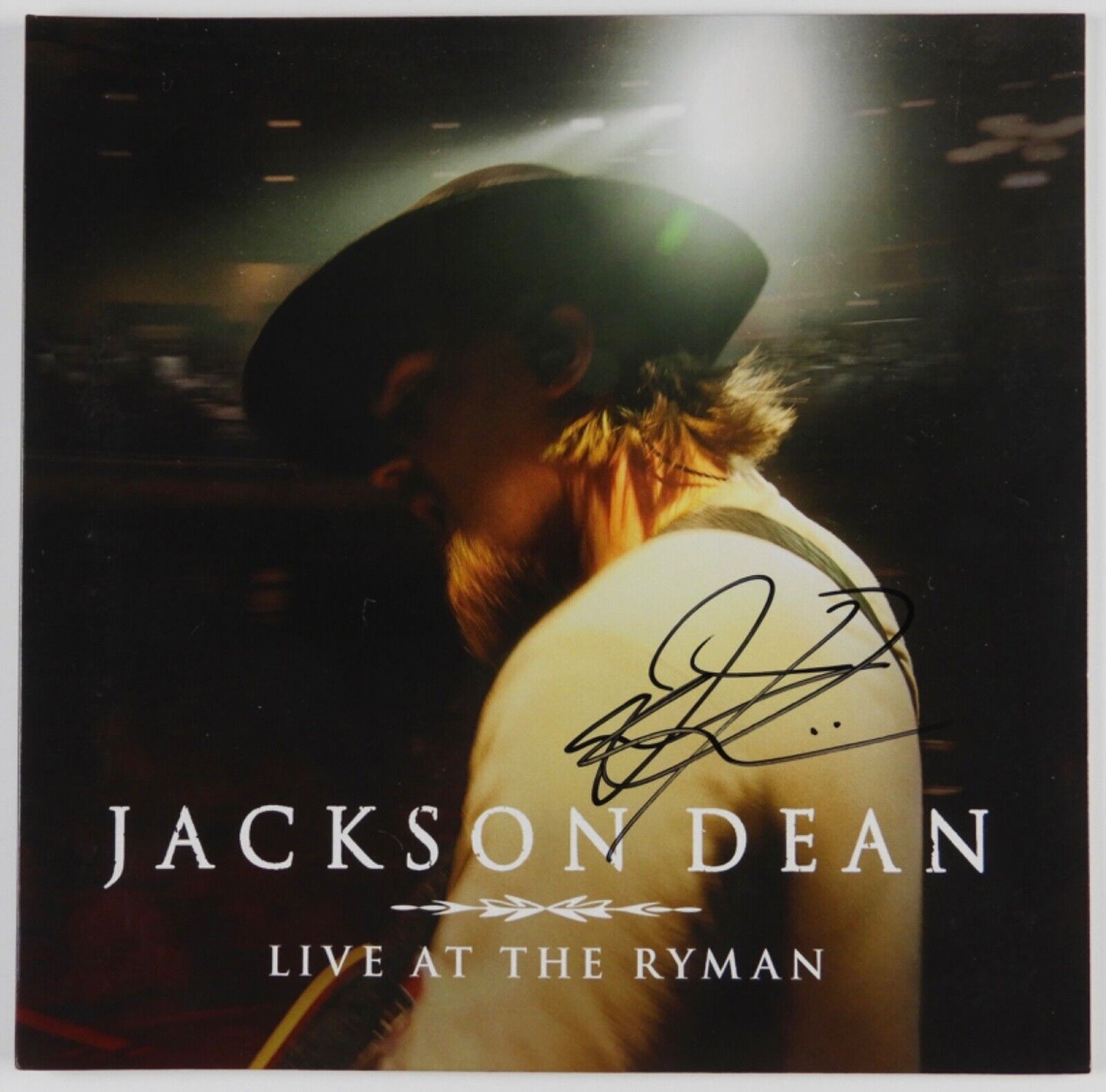 Jackson Dean JSA Signed Autograph Album Record Vinyl Live At The Ryman