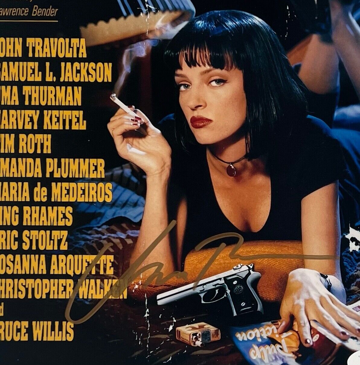 Uma Thurman JSA Signed Autograph 8 x 10 photo Pulp Fiction
