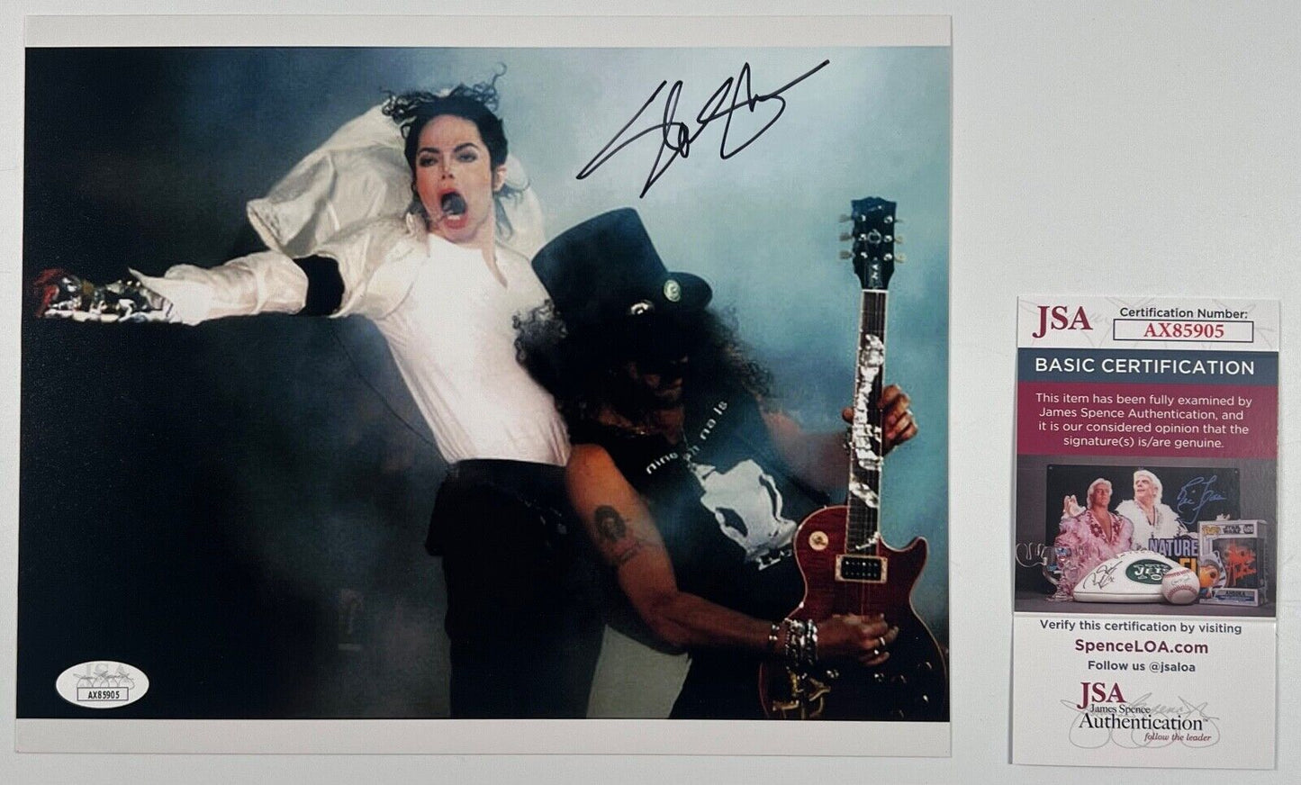 Slash JSA Signed Autograph 8 x 10 photo