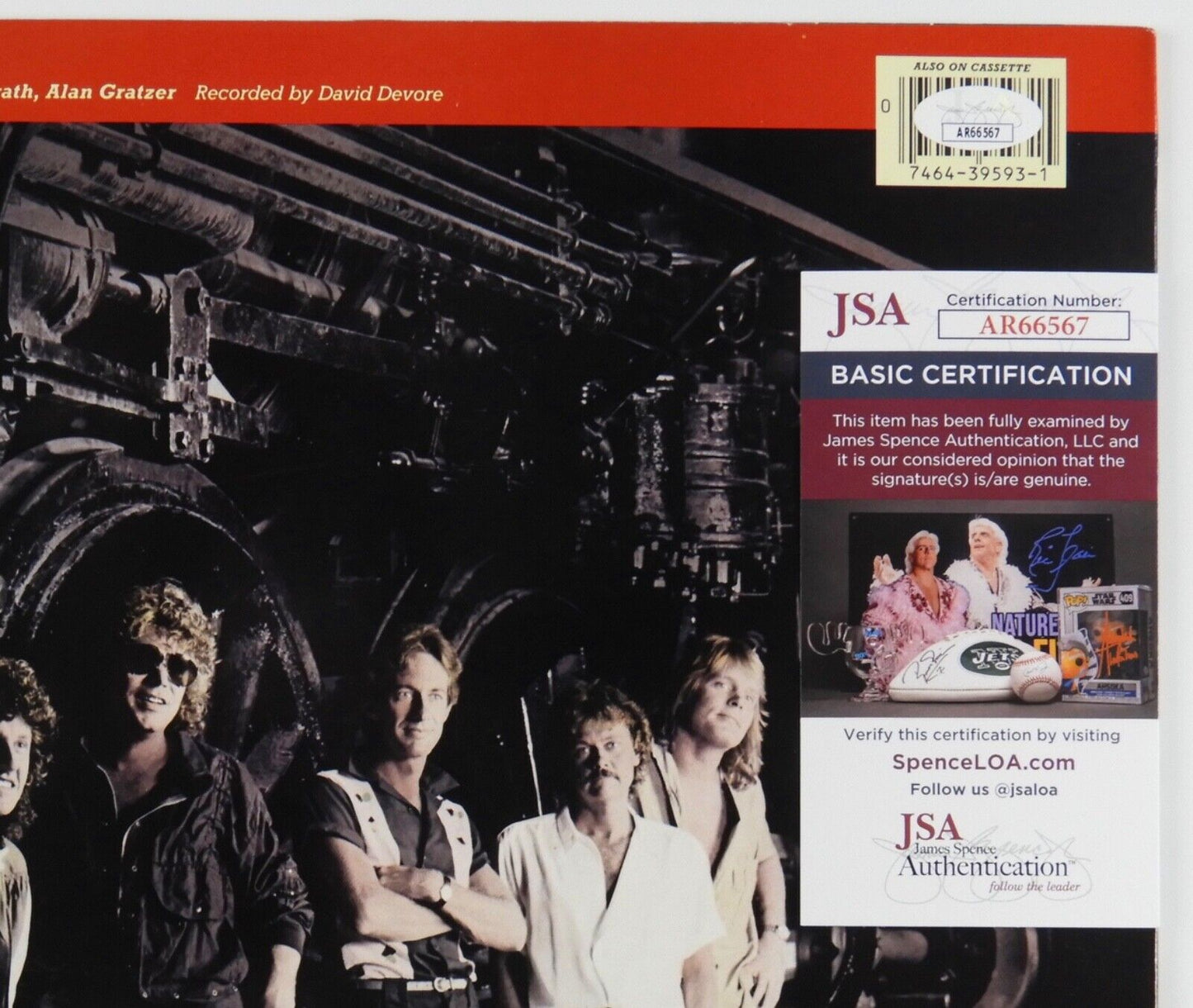 REO Speedwagon JSA Signed Autograph Record Album Vinyl Kevin Cronin
