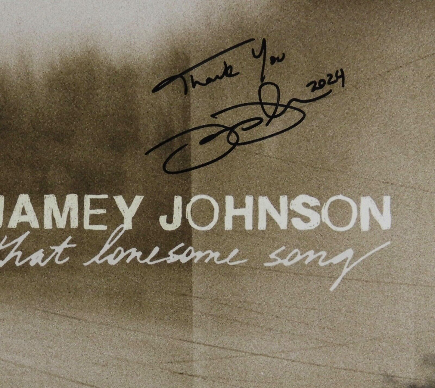 Jamey Johnson JSA Signed Autograph Album Record Vinyl That Lonesome Song