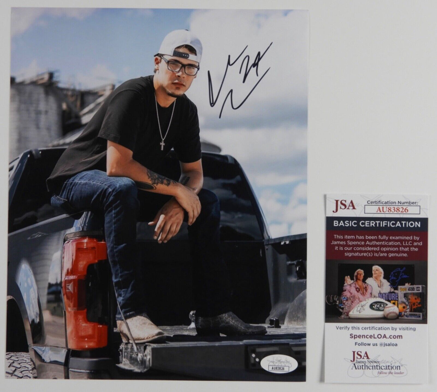 Chase Mathews JSA Autograph Signed 8 x 10 photo Country Star