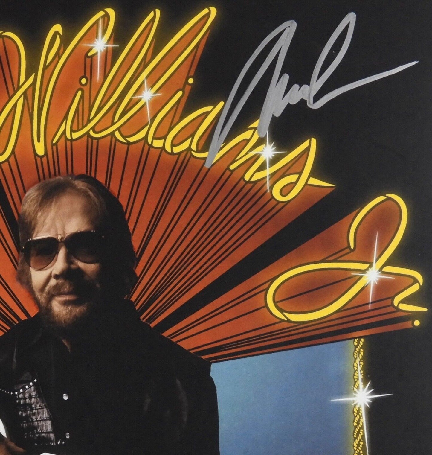 Hank Williams Jr. Signed Autograph Album JSA Record Vinyl Rich White Honky Blues