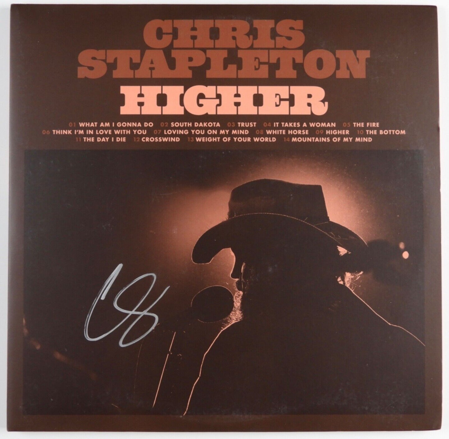 Chris Stapleton JSA Signed Autograph Album Record Vinyl Higher