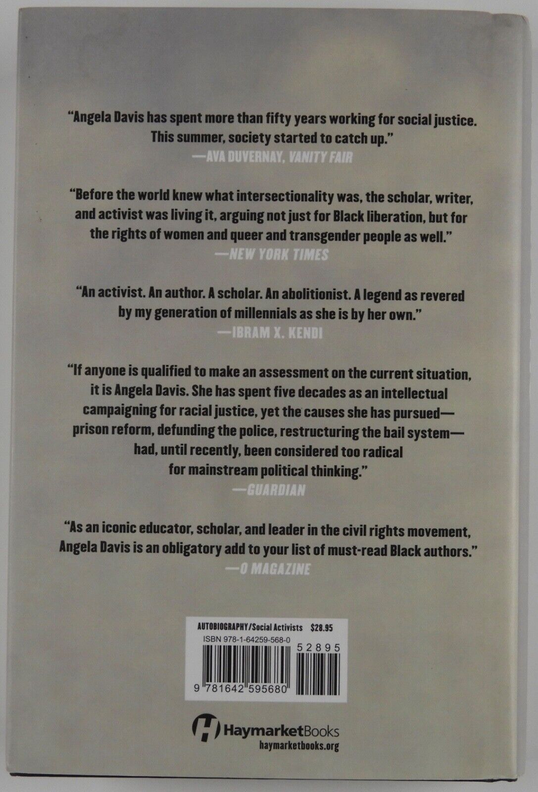 Angela Davis JSA Autograph Signed Book An Autobiography Hardcover Activist