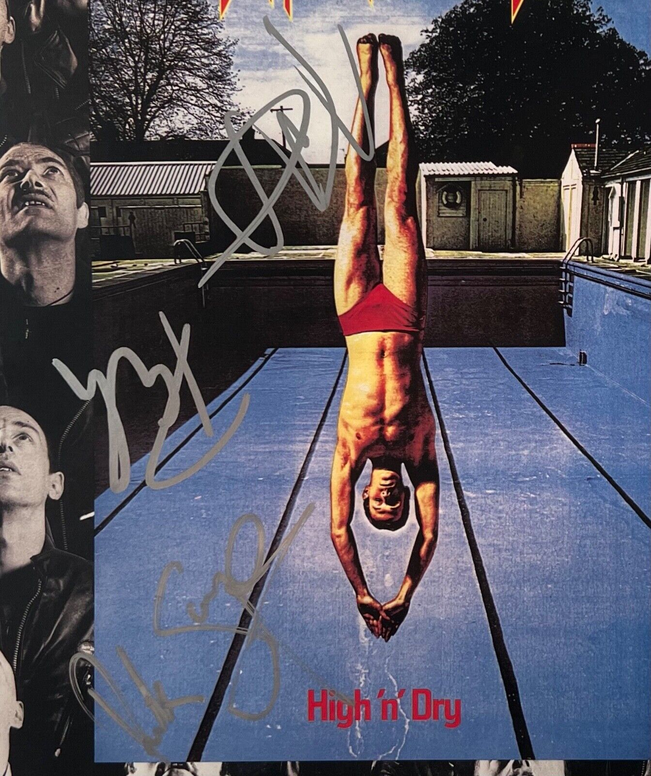 Def Leppard JSA Signed Autograph High n Dry Album Cover