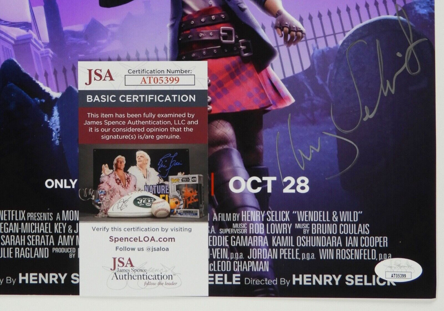 Henry Selick JSA Signed Autograph Photo 11 x 14 Wendell & Wild Director