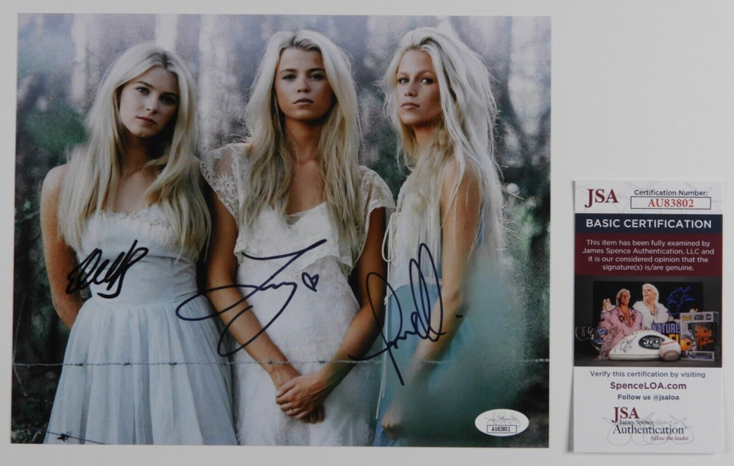 The Castellows JSA Fully Signed Autograph 8 x 10 Photo Country Music Star