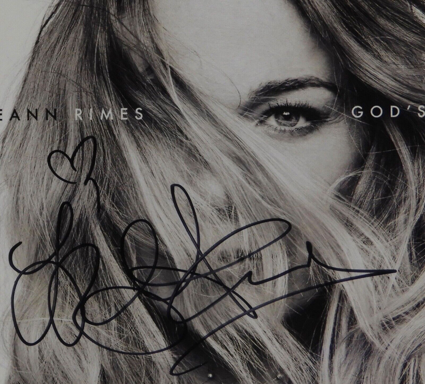 Leann Rimes JSA COA signed autograph CD Booklet God's Work
