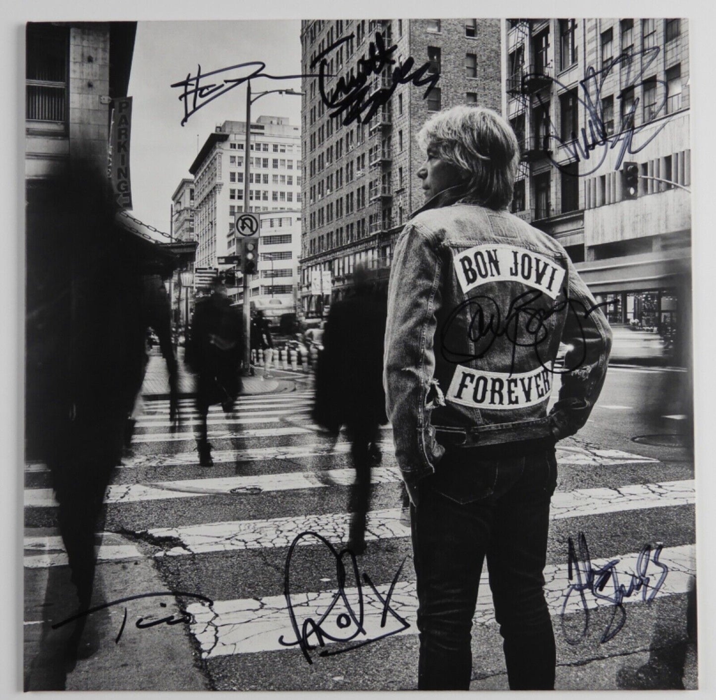 Bon Jovi Fully Signed JSA Autograph Album Vinyl Record Forever Jon Bon Jovi