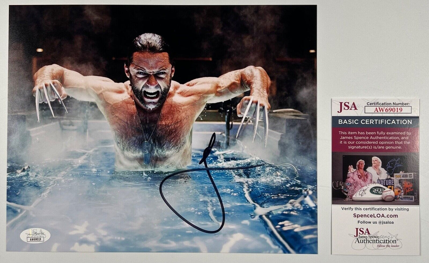 Hugh Jackman Xmen Wolverine JSA Signed Autograph 8 x 10 photo