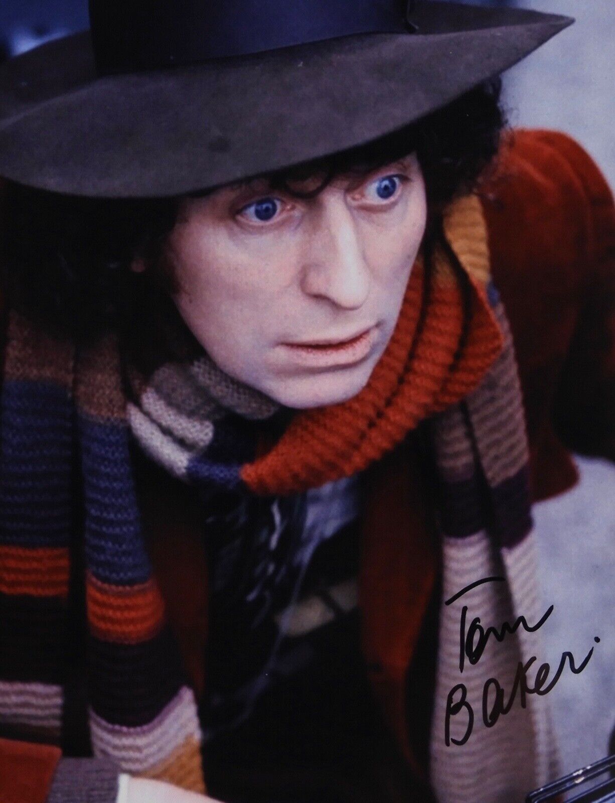 Tom Baker Doctor Who Autograph Signed Photo JSA COA 8 x 10 Dr Who