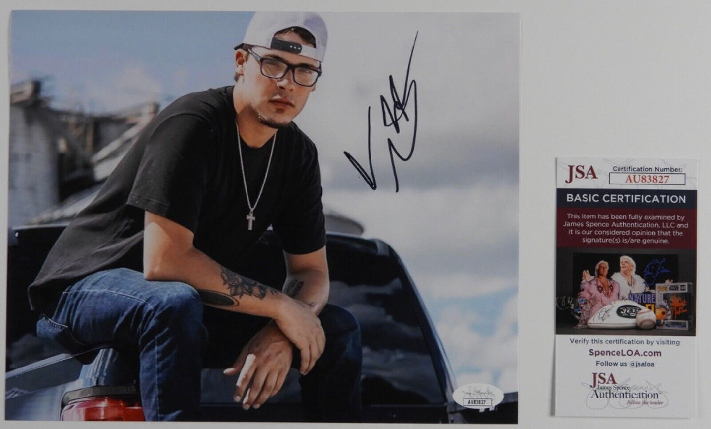 Chase Mathews JSA Autograph Signed 8 x 10 photo Country Star