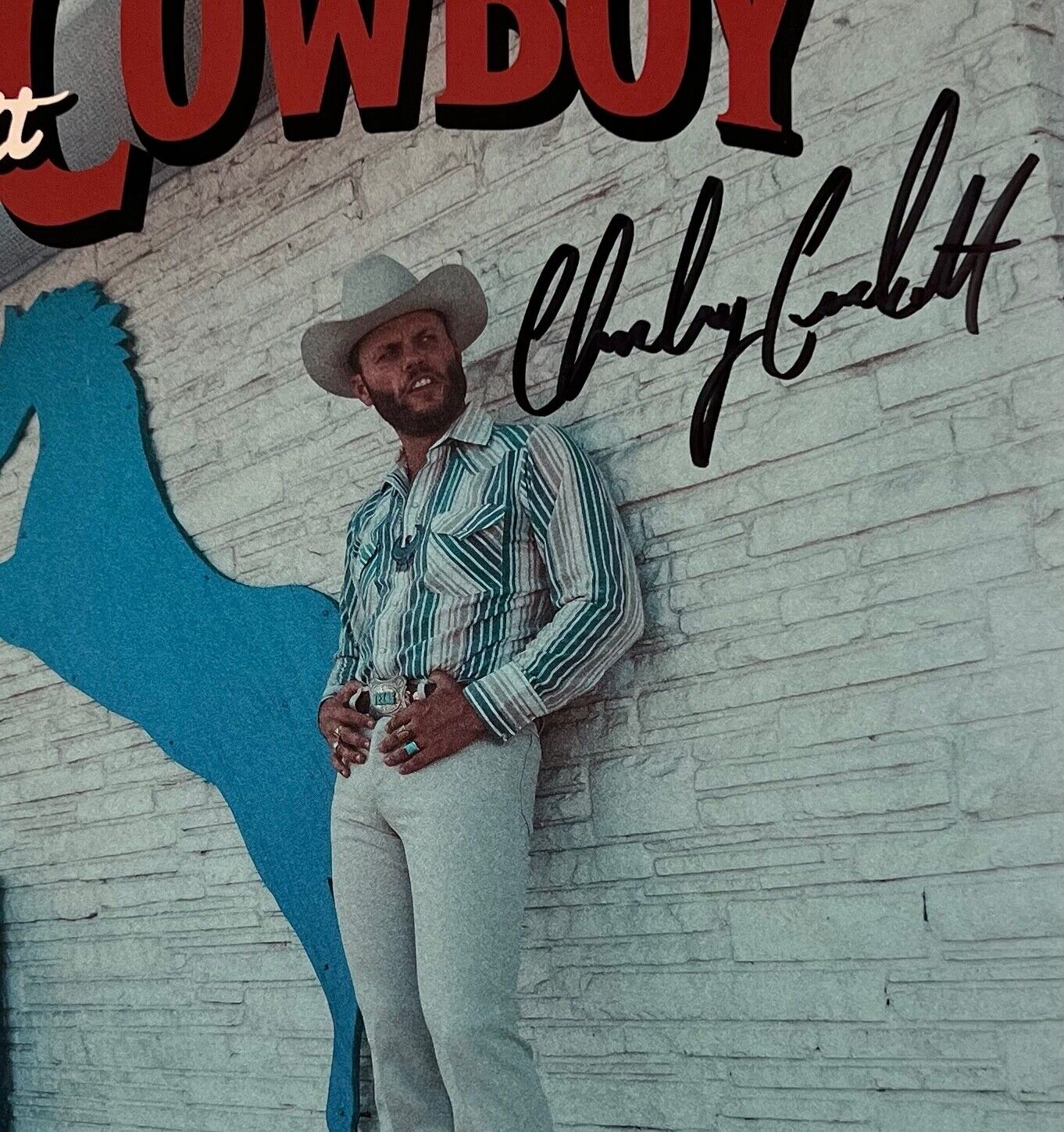 Charley Crockett JSA Signed Autograph Record Album $10 Cowboy