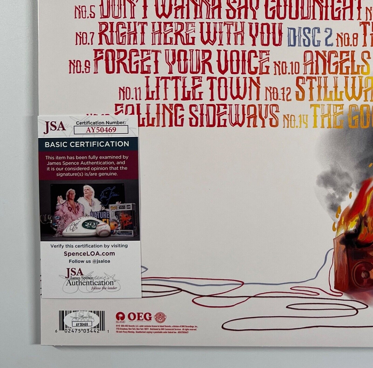 Wyatt Flores JSA Signed Autograph Record Album Welcome To The Plains