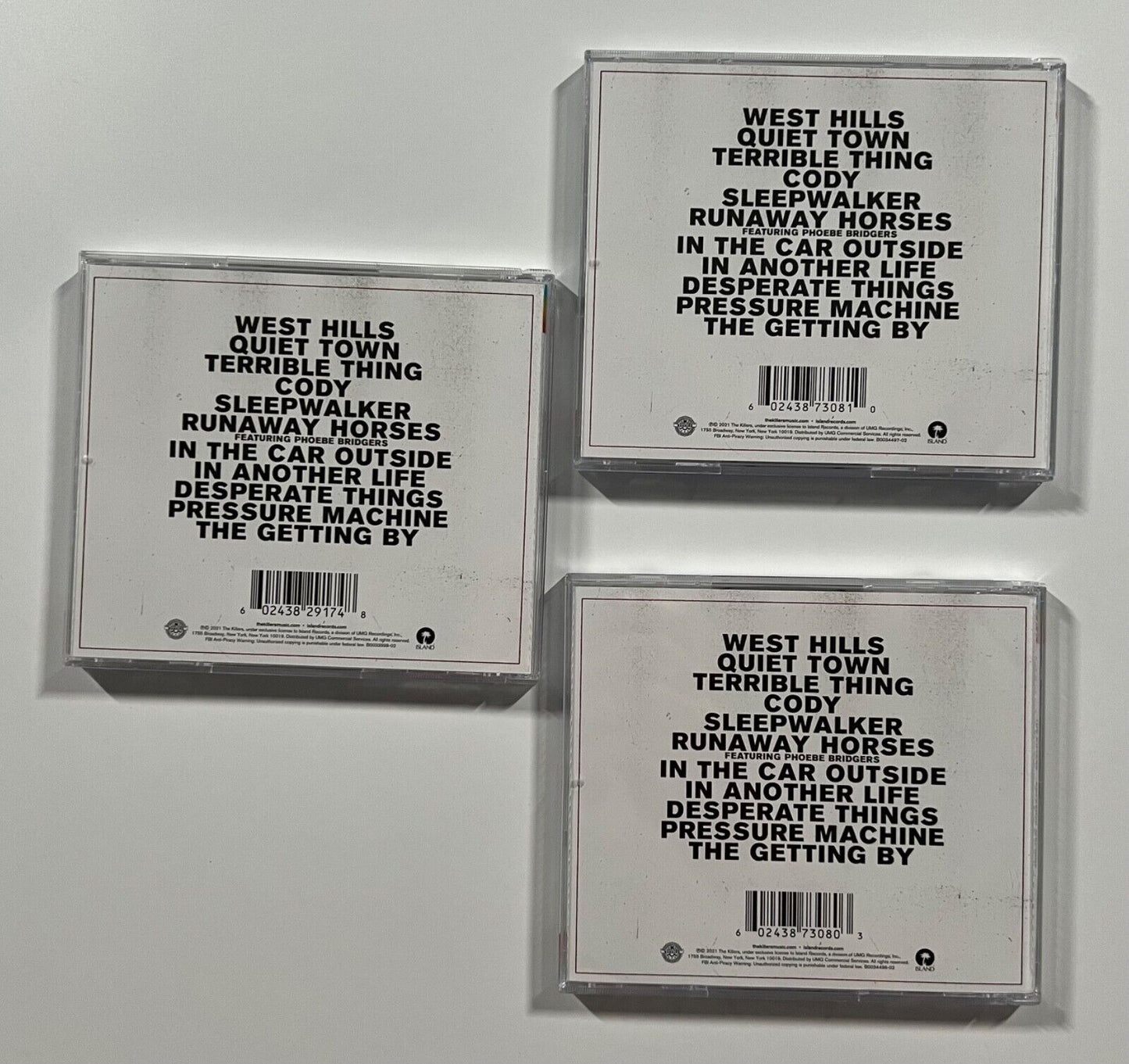 The Killers Fully signed autograph CD Booklet Insert Pressure Machine