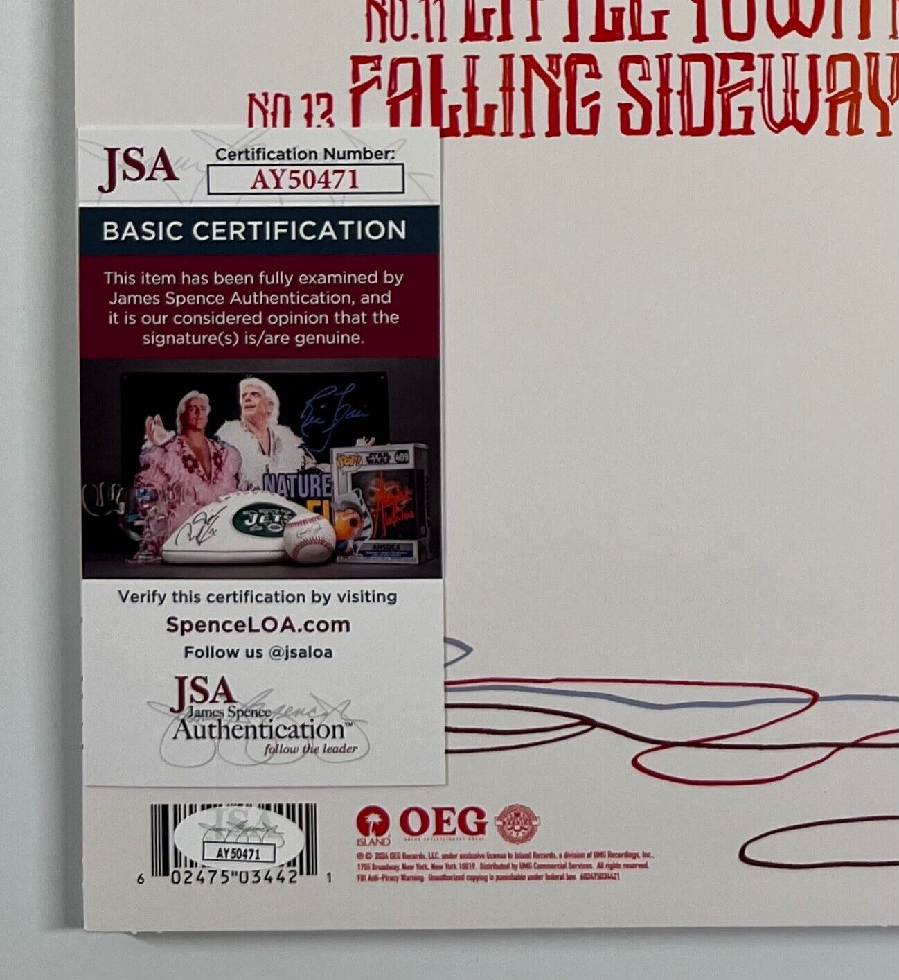 Wyatt Flores JSA Signed Autograph Record Album Welcome To The Plains