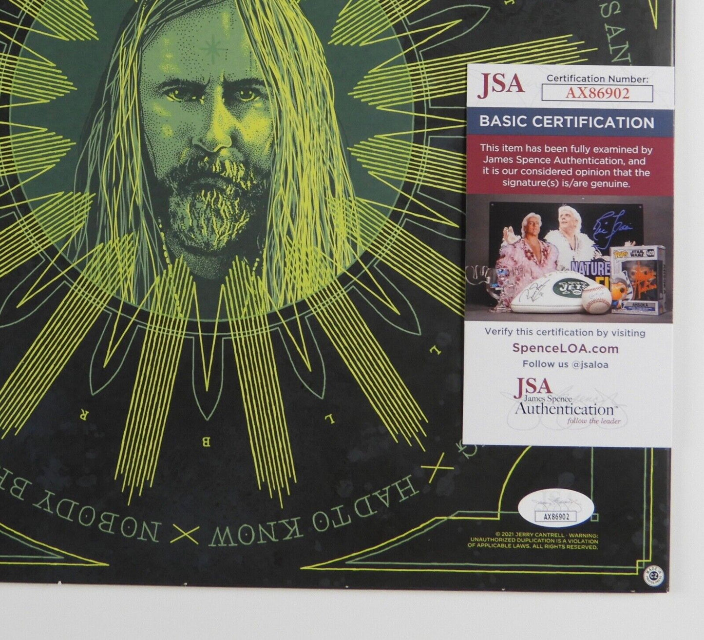 Jerry Cantrell JSA Signed Autograph Album Record Vinyl Alice In Chains Brighten