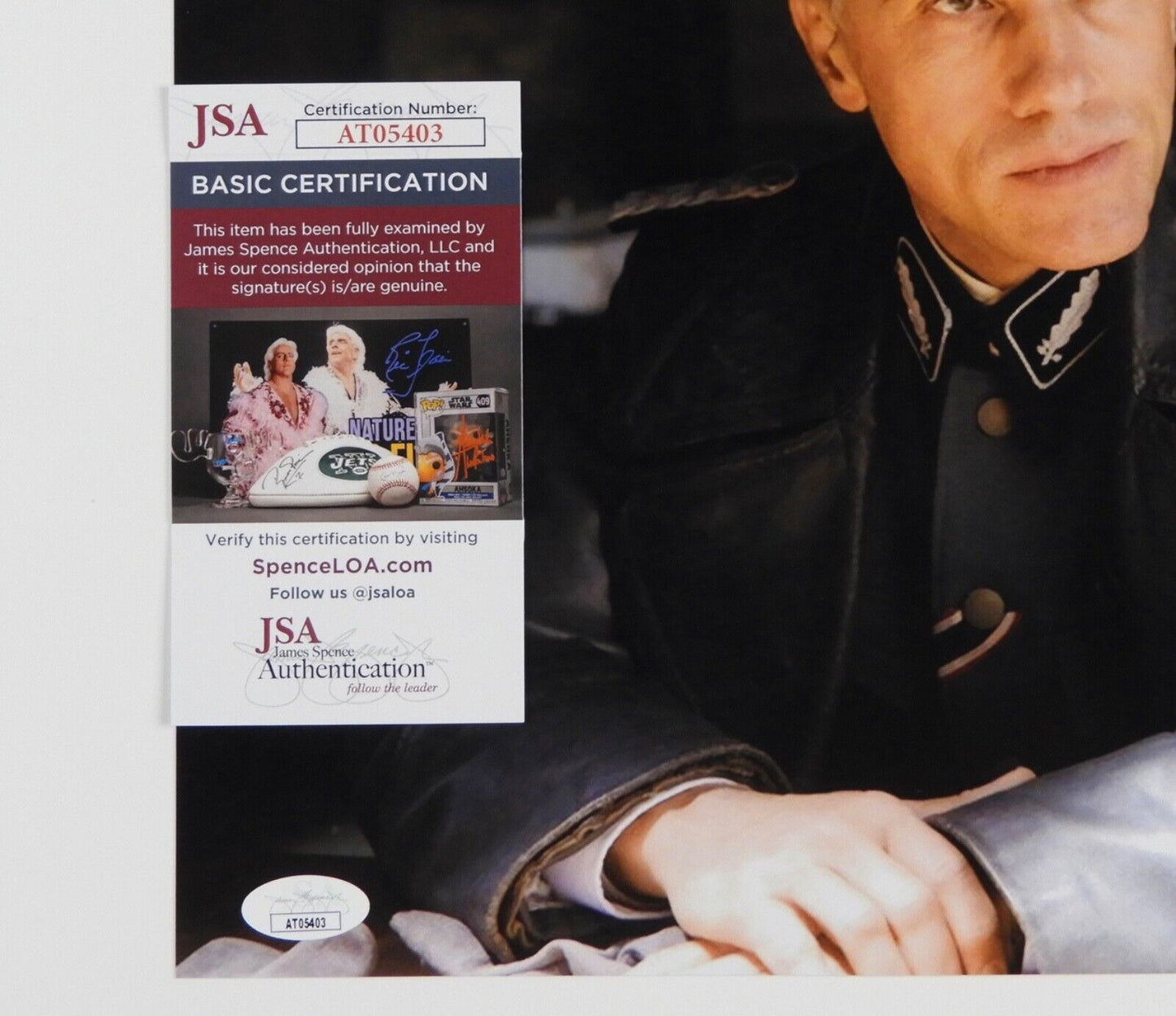 Christoph Waltz JSA Signed Autograph Photo 11 x 14 Inglourious Basterds