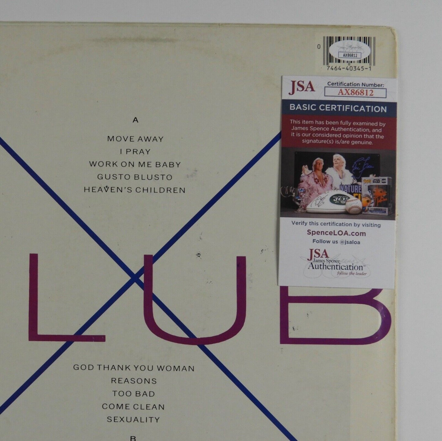 Boy George JSA Signed Autograph Record Album Vinyl Insert Culture Club