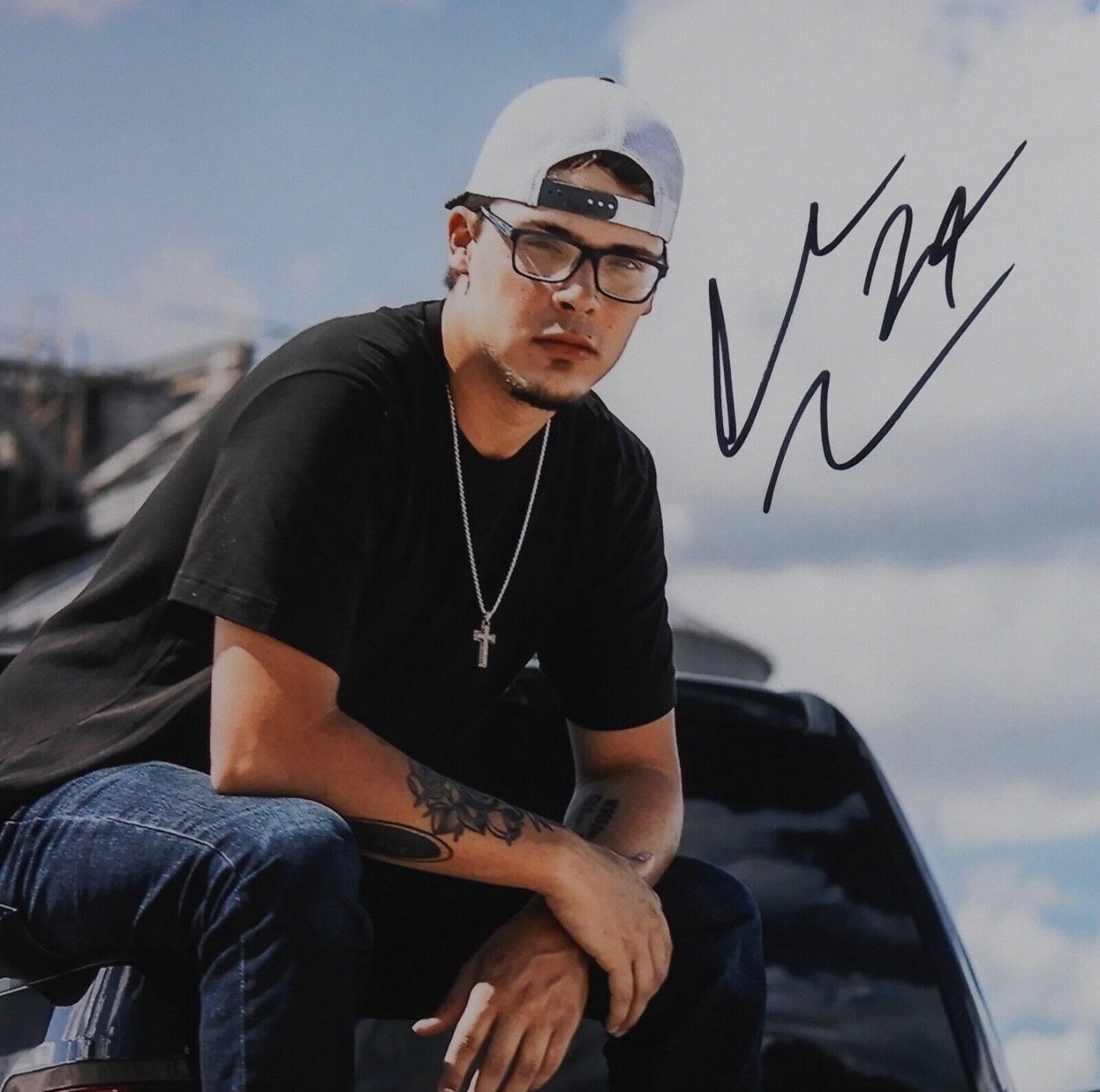 Chase Mathews JSA Autograph Signed 8 x 10 photo Country Star