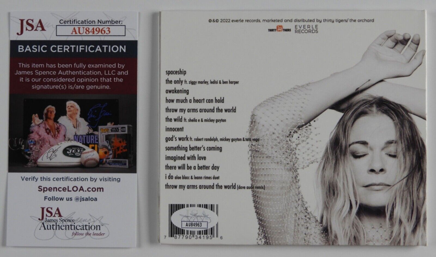 Leann Rimes JSA COA signed autograph CD Booklet God's Work