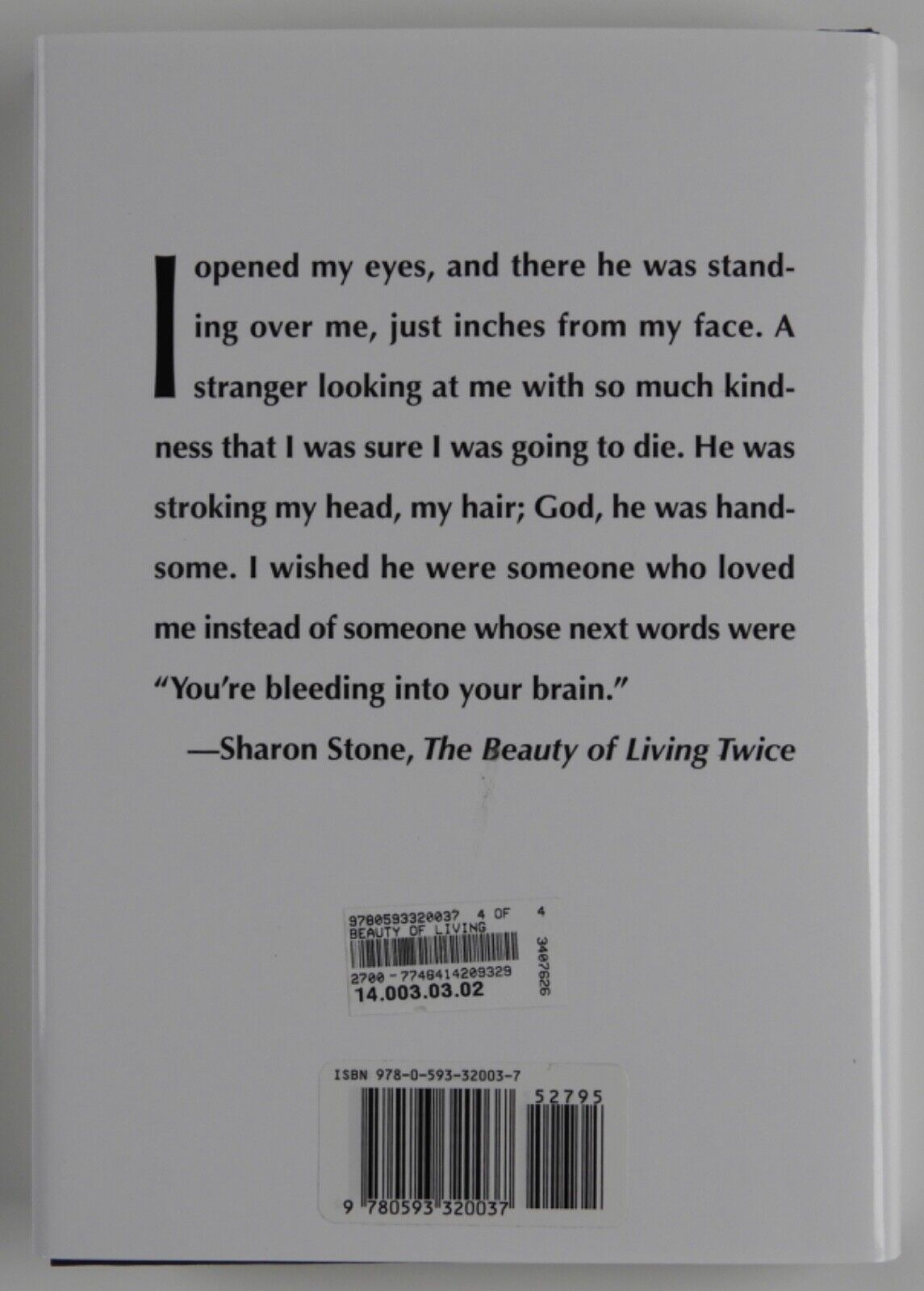 Sharon Stone JSA Autograph Signed Book The Beauty Of Living Twice Hardcover