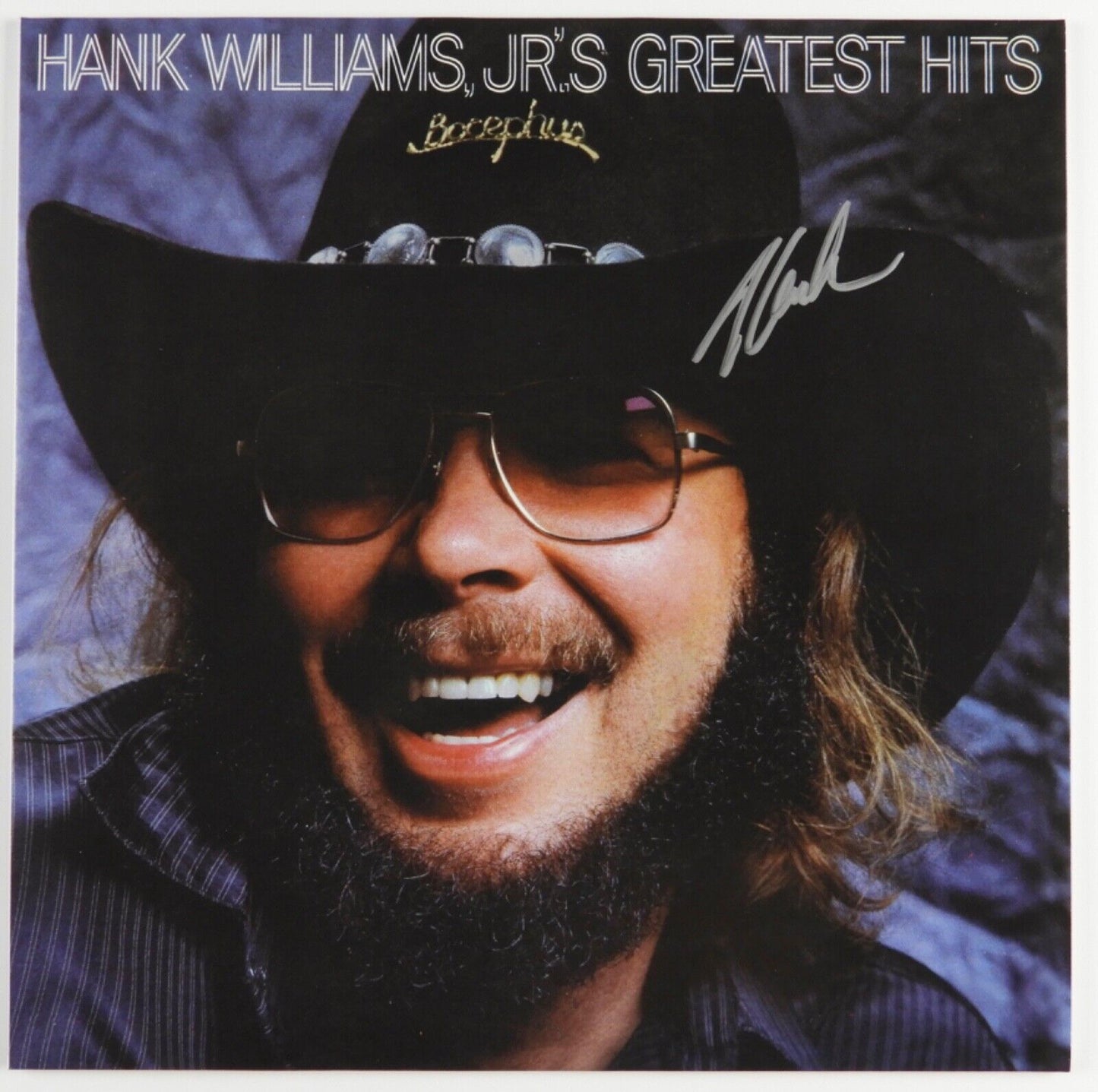Hank Williams Jr. Signed Autograph Album JSA Record Vinyl Greatest Hits