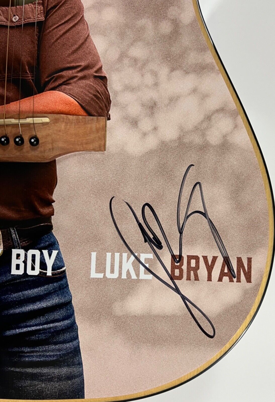 Luke Bryan JSA Signed Autograph Acoustic Guitar