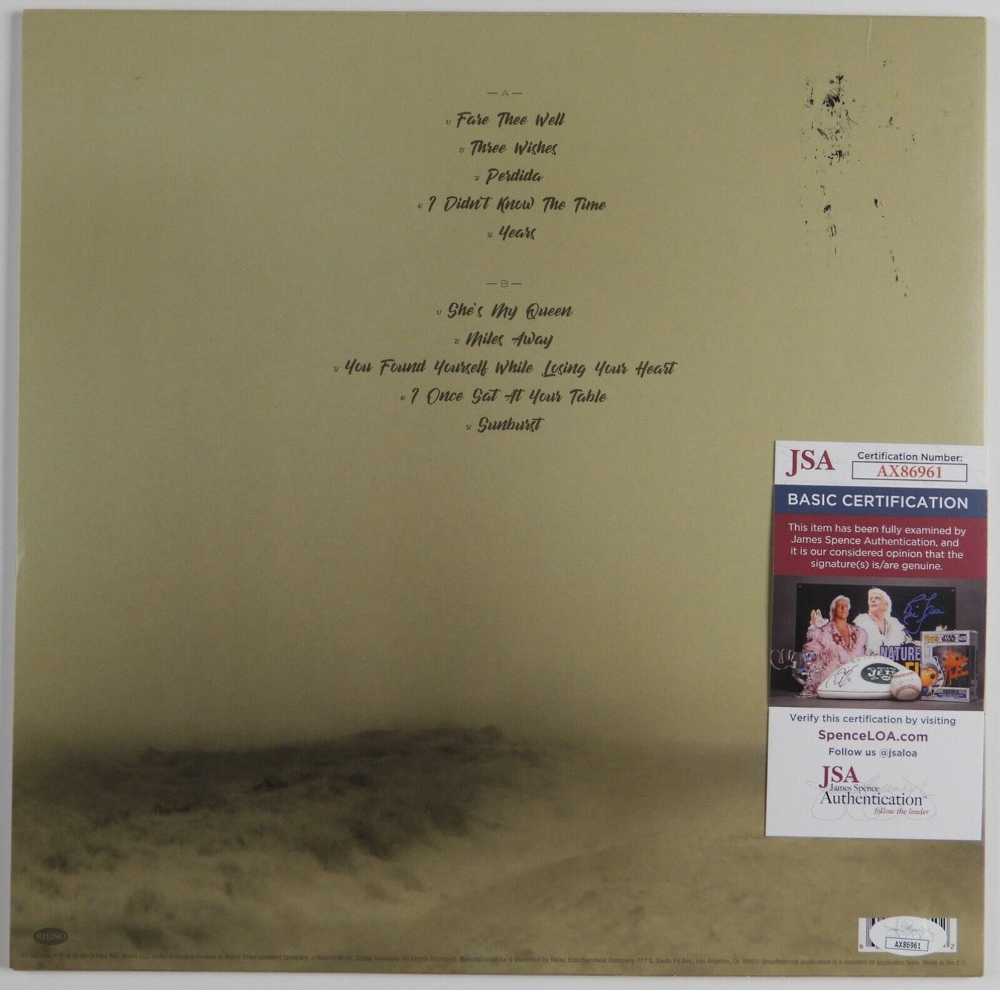 Stone Temple Pilots JSA Signed Autograph Album Record Vinyl Perdida