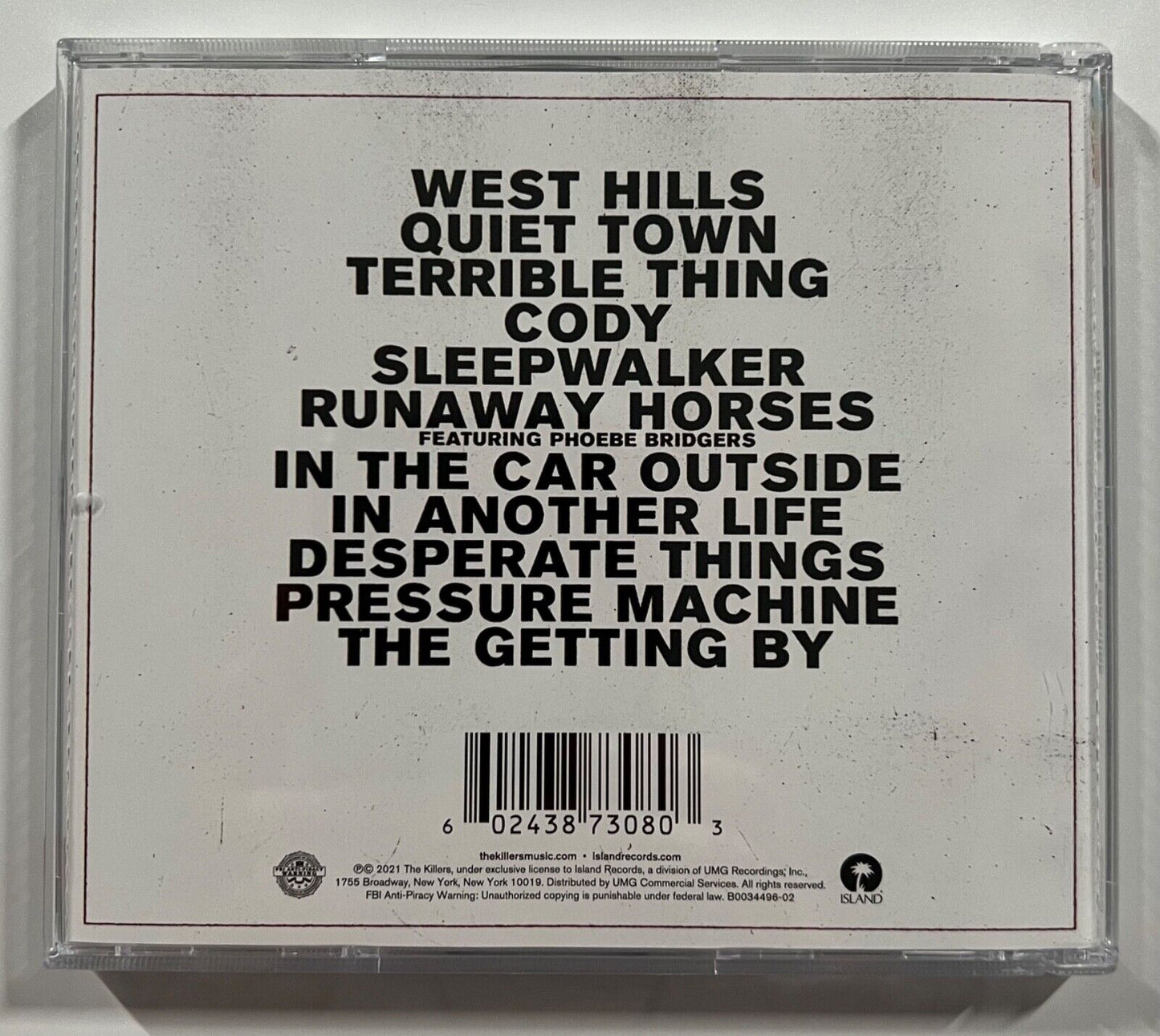 The Killers Dave Keuning signed autograph CD Booklet Insert Pressure Machine