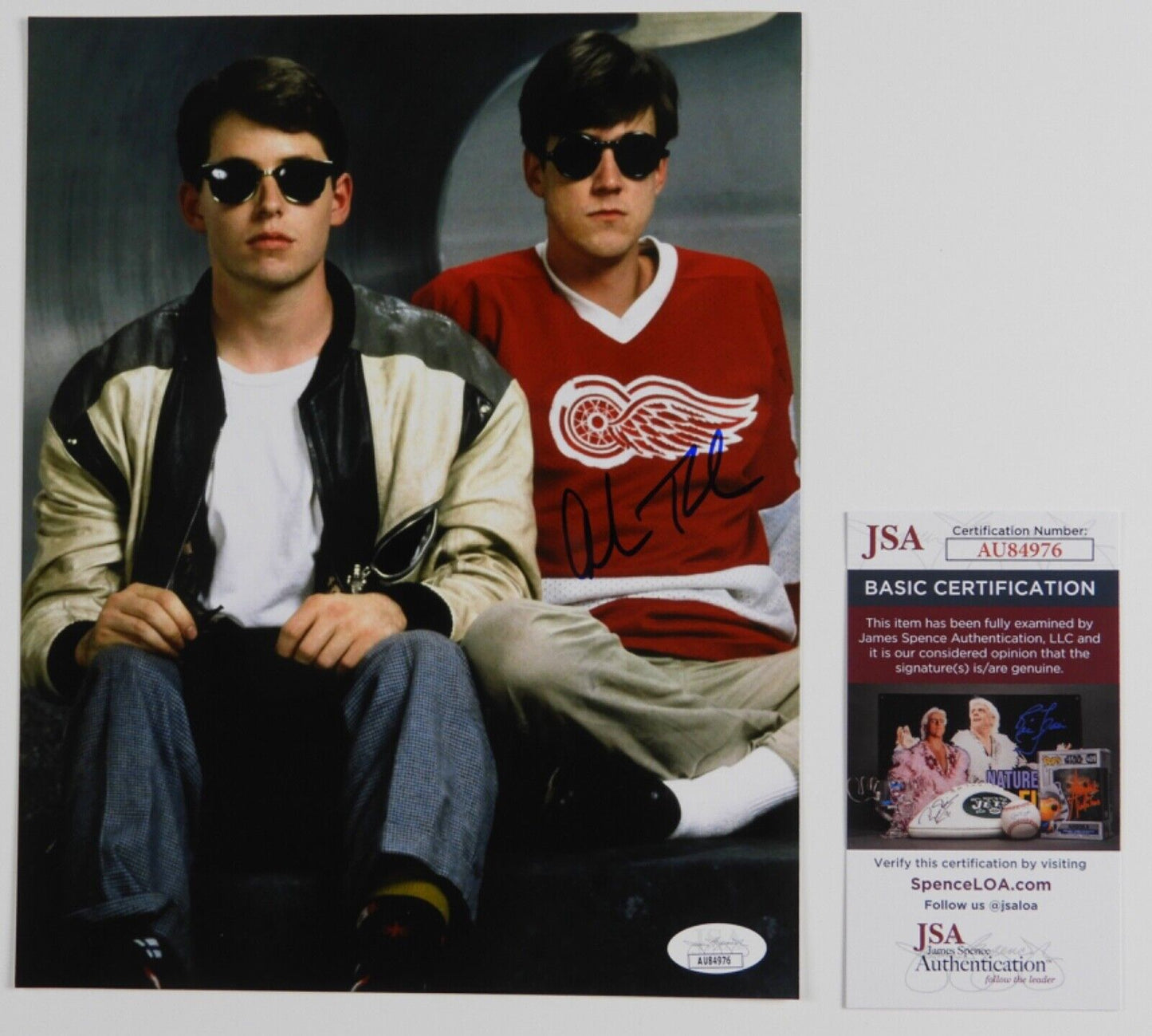 Alan Ruck JSA Autograph Signed 8 x 10 photo Ferris Bueller's Day Off
