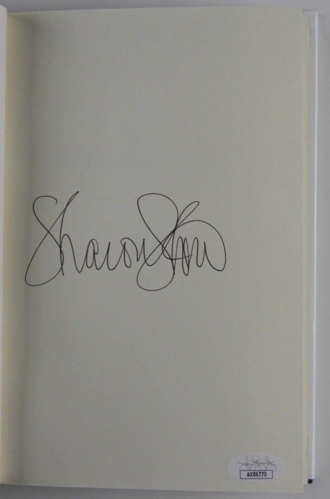 Sharon Stone JSA Autograph Signed Book The Beauty Of Living Twice Hardcover