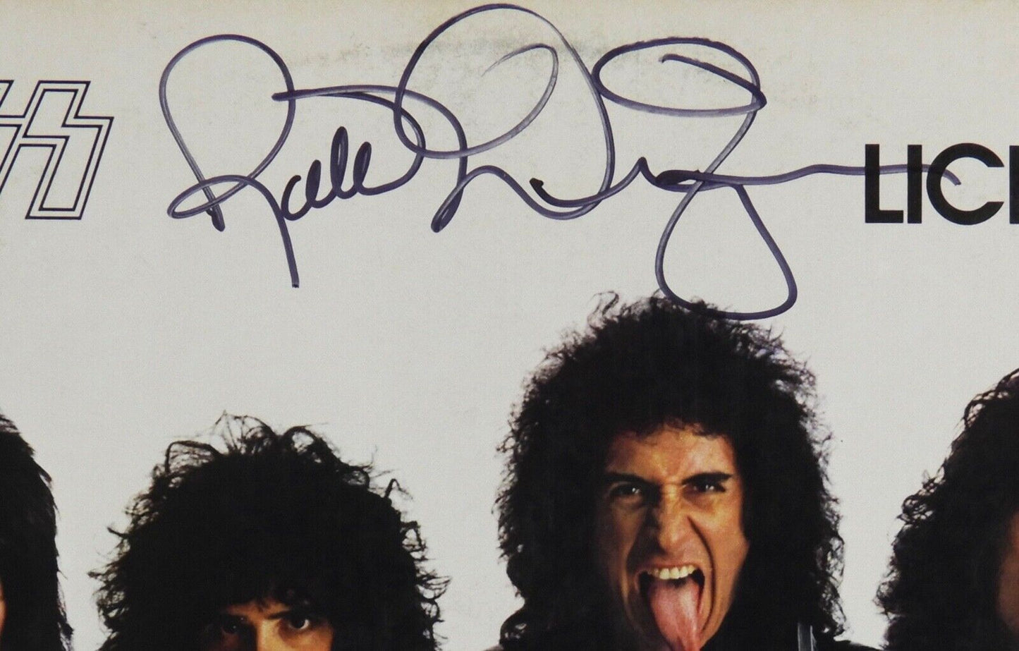 Kiss JSA Signed Autograph Album Record Vinyl Lick It Up Paul Stanley Vinnie +