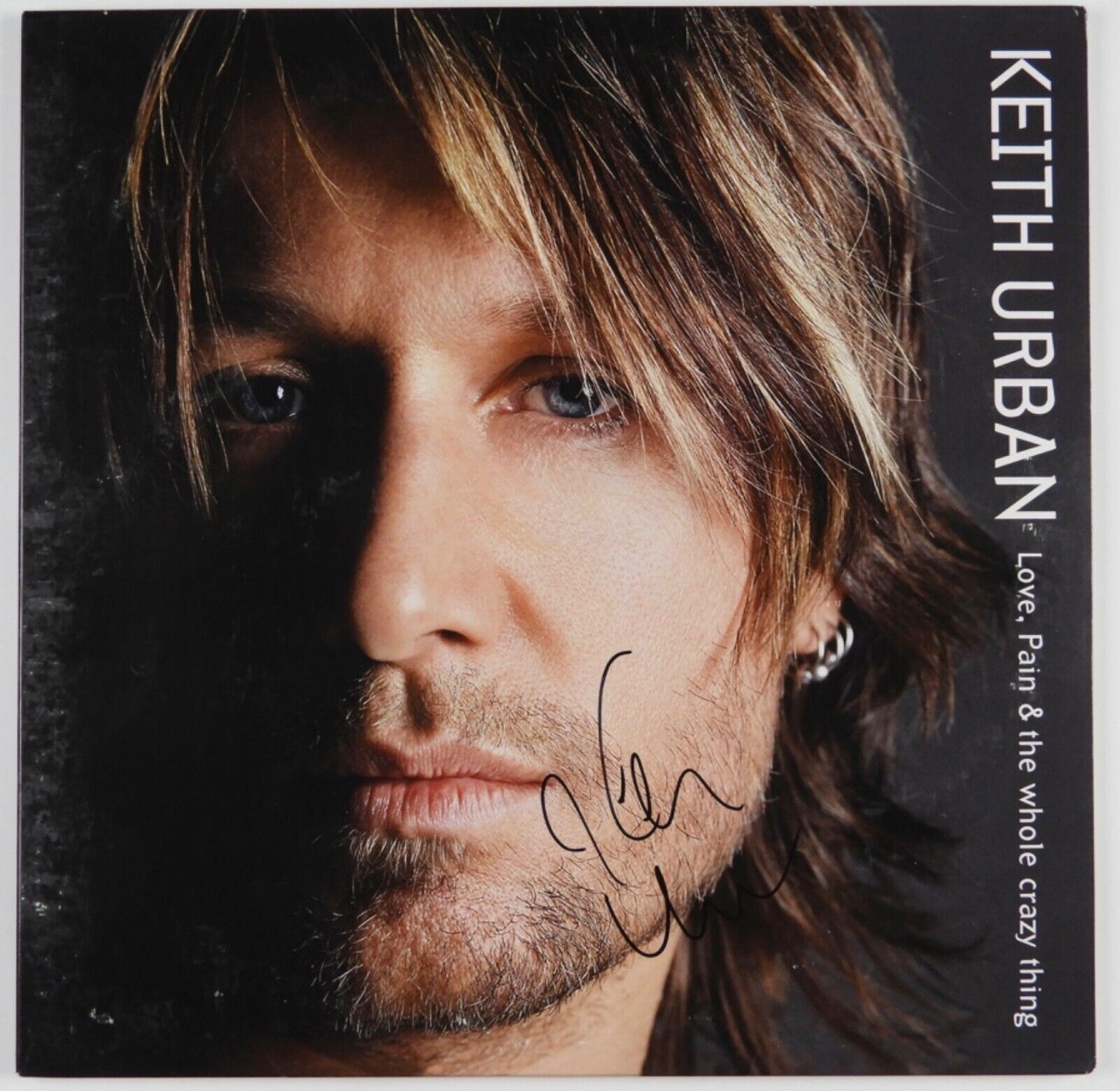 Kieth Urban JSA Signed Autograph Album Record Vinyl Love, Pain & The whole crazy
