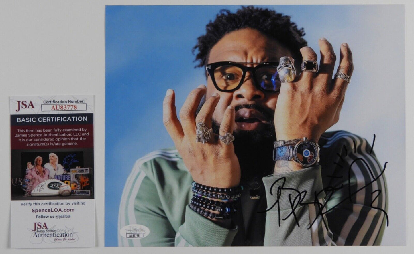 Blanco Brown JSA Signed Autograph 8 x 10 Photo Country Music Star
