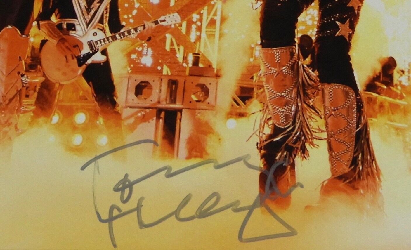 KISS Gene Simmons Paul Stanley JSA Fully Signed Autograph Record Rocks Vegas