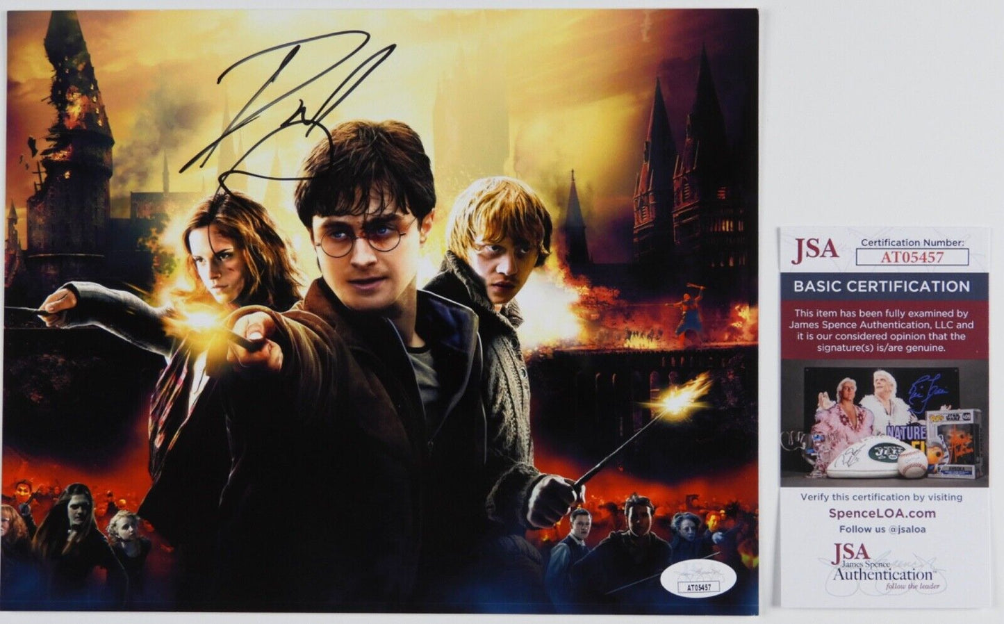 Daniel Radcliffe JSA Signed Autograph 8 x 10 Photo Harry Potter