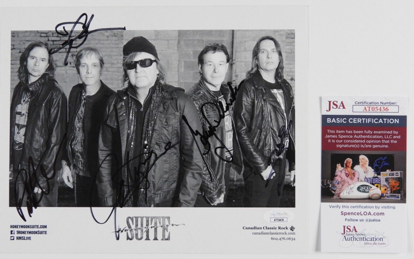 Honeymoon Suite Fully Signed Signed JSA Autograph Photo 8 x 10