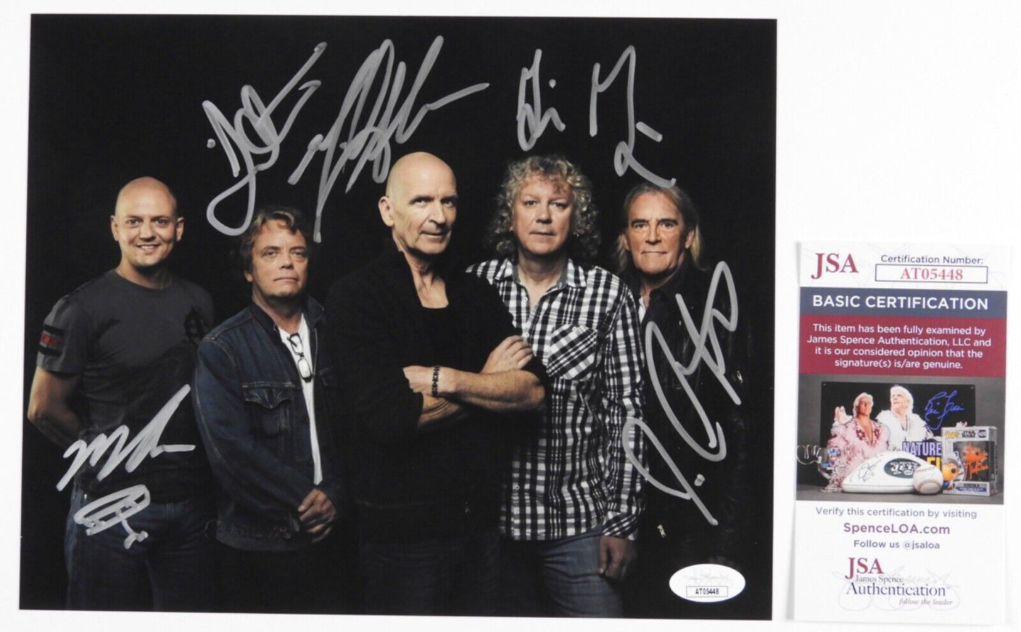 SAGA Fully Signed Signed JSA Autograph Photo 8 x 10